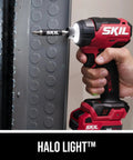 Grit And Grind 12V Brushless Drill Driver And Impact Driver Combo Kit with Halo Light feature for enhanced visibility during use.