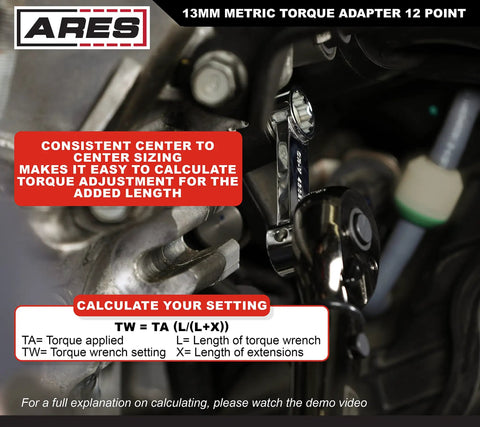 11mm 12 Point Box End Torque Adapter Extension Three Eighths Inch Drive Two Inch Extension in engine bay