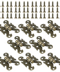 Vintage H Shape Hinges Set 1.6 Inch Antique Mini Decorative Hinges With Screws for jewelry boxes and crafts