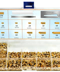 SC1 SC4 Rekey Kit For Lock Cores 500 Piece Pack With Pro Grade Bottom Pins Size 0 Through 9 in open organizer case