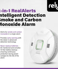 2 In 1 Smoke And Carbon Monoxide Detector With Hardwired AC Power And Battery Backup RealAlerts Voice And LED Warning Photoelectric Sensing Interconnect The Ultimate Home Safety Upgrade For Bedrooms And Living Areas 1 Pack
