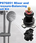 Mixer Cap And Pressure Balancing Unit Kit For Shower Valves K304 And K11748 Includes GP800820 Cartridge And GP77759 Cap Black Finish