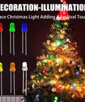 Blue 200 Pack 3mm LED Diodes Assortment Kit For Arduino Breadboard PCB DIY Electronics with Christmas tree lights