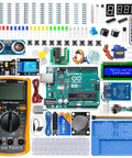 Inventor Lab Starter Kit With Arduino Uno R3 Multimeter 34 Projects 40 Plus Video Courses RAB Breadboard Holder Battery