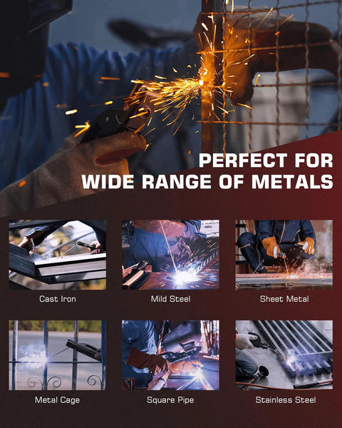 Welder using Dual Arc And Lift TIG Welder With Synergic Control, 200A MMA Inverter Welder for welding various metals outdoors