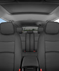 Interior of SUV with Faux Leather Car Seat Covers Full Set For SUVs And Trucks Front And Rear Split Bench Black Airbag Compatible