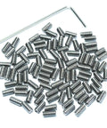 M2 X 5mm Set Screws Stainless Steel 304 Hex Socket Allen Head With 0.9mm Allen Wrench Included 100 Pcs