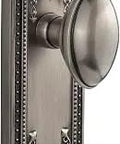Antique Pewter Parthenon Plate With Eden Prairie Knob Single Dummy Interior Door Hardware For Push And Pull Doors