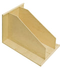 TD3 Tray Divider In Hard Maple For 12 Inch Cabinets, Vertical Organizer With 3 Sections, angled view showing dividers