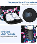 Youth Lacrosse Backpack With Secure Helmet Slot And Separate Shoe Compartment, Waterproof Team Gear Bag For Boys And Girls, Ventilated Mesh Back, Game Day Ready Solid Haul with shoe compartment and side mesh pockets.
