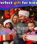 Family with kids unboxing Flying Orb Ball Hand Controlled Drone For Kids Outdoors With Gyro AI Tech Spinner Boomerang Globe Toy.