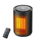 Compact Indoor Space Heater With Digital Display And Remote, 1500W PTC Ceramic Fast Heat, Upgraded 2025 Model with remote control