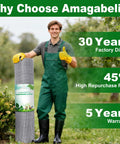 Heavy Duty Beefed Up Hot Dipped Galvanized After Welding Hardware Cloth Half Inch Welded Wire Fence Roll 48 By 100 Feet, 19 Gauge For Garden Protection, Poultry, Rabbits, Rodents, Gophers And Snakes, Plant Support And Netting, rolled mesh outdoors