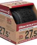 Mountain Bike Tire 27.5 Inch 1.95-2.10 Wide All Terrain Tire With Protective Layer, packaging showing tread and size details