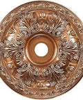 Bronze Decorative Ceiling Medallion Lightweight Polyurethane Foam 28W By 28D By 3H Easy Install Hides Retrofit Gaps Antique Bronze Finish
