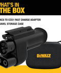 Nacs To Ccs1 Electric Vehicle Charging Adapter drops straight on Tesla networks with travel storage case included.