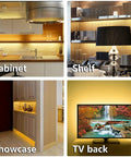 Under Cabinet Lighting Kit Flexible LED Strip Light 6.6 Feet For Kitchen Cabinets Desks Shelves And More lighting examples