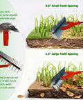 Workhorse Thatch Rake with 68 Inch Adjustable Handle showing dual-sided 14 inch dethatching head with 3 in 1 steel tines for deep thatch removal