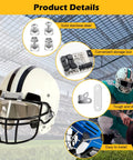 61 Piece Hockey And Football Helmet Repair Kit With J Clips R Clips Gaskets Nuts Screws Chin Strap Adapters And Screwdriver