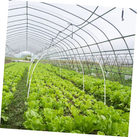 Greenhouse Plant Support Bracket Kit For Gardeners, PVC Clamps And Hooks To Hold Plastic Covers, Easy Soil Insertion Climbing Frame For All Season Plant Protection And Better Growth