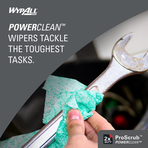 Heavy Duty Wet Towels ProScrub Dual Action Cleaning Wipes 9.5 By 12 Inches Large Wipes with wrench in cleaning use