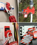 Heavy Duty Lockout Tagout Station Kit With Four Hasps Forty Tags Twenty Locks Numbered 1 To 20 Big Metal Station for Industrial Safety