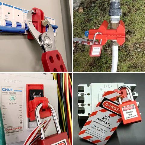 Heavy Duty Lockout Tagout Station Kit With Four Hasps Forty Tags Twenty Locks Numbered 1 To 20 Big Metal Station for Industrial Safety