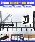 Under Desk Cable Management Tray 2 Pack With Clamp No Drill No Screws Easy Install Cable Organizer showing clamp mechanism