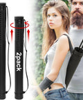 2 Pack Adjustable Arrow Case Quiver For Hunting And Crossbow Holds 12 Arrows With Strap on woman's back