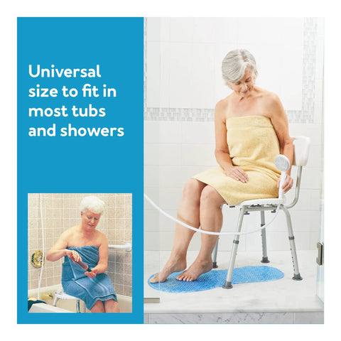 Heavy Duty Shower Chair With Back For Elderly And Disabled 350 Pounds Capacity Easy Assembly Bath Seat Slip Resistant Feet