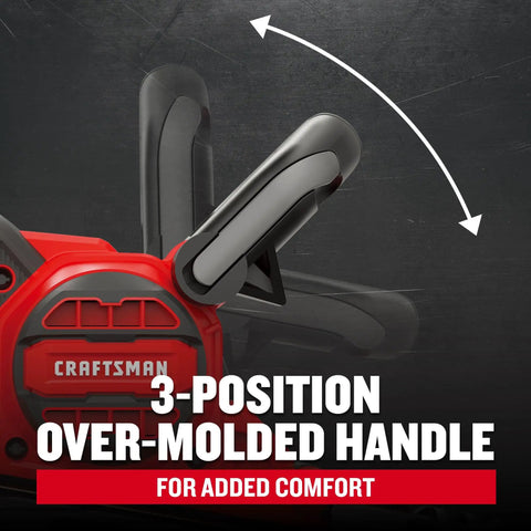 Corded 7 Amp Belt Sander Workhorse with 3-position over-molded handle, angled for comfort and precision sanding.