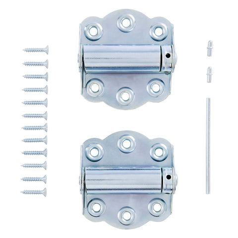 Adjustable Self-Closing Door Hinges for Storm and Screen Doors 2-3/4 Inch Zinc Plated V650ZP with screws and tool