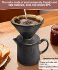 Real Heavy Duty Ceramic Pour Over Coffee Dripper Fits Standard Number Two And Four Paper Filters 15 Ounce Size with coffee brewing