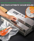 16 Inch Commercial Vacuum Sealer, Heavy Duty 304 Stainless Steel Automatic Food Packaging Machine vacuum sealing salmon