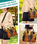 Person holding Insulated Lunch Cooler Tote Bag For Outdoor Picnics And Camping, Keeps Food Hot Or Cold With Durable Nylon Shell.