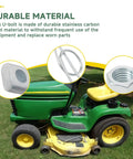 Bulletproof Front Deck Hanger U Bolt Kit M147445 Workhorse Grade Replacement For John Deere Lawn And Garden Tractors showing durable stainless carbon steel.