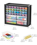 36 Drawer Parts Storage Cabinet For Garage And Workshop Built Tough Organizer for small items with visible measurements