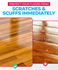 Round Anti Slip Furniture Pads Set Of Four Heavy Duty Non Skid Couch Grippers For Hardwood Floors And Carpets American Made Slam Dunk Furniture Shields maintaining hardwood floors with a non-scratched surface.