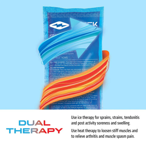 Ice Recovery Compression Ankle Wrap For Injury Support Black Large X-Large dual therapy ice and heat pack for relief.