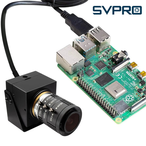 High Speed 1080P 120fps USB Camera For Golf Swing Analysis With 12MP Sensor 4K Capable Manual Focus And 3X Optical Zoom UVC Plug And Play Webcam connected to Raspberry Pi