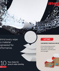 General Clean L10 Light Cleaning Cloths Wipes Pop Up Box with liquid splash showing absorbent material layers