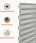 Stainless steel grid from Starter Kit With Natural Sugar Maple Charcoal Chips And Stainless Steel Grid Delivers True Charcoal BBQ Flavor On Gas Grills In 10 Minutes A Smoker Box Alternative For Propane Grills 2lb Bag