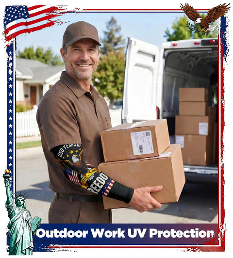 Stay Cool And Protected With Quality Compression Arm Sleeves Featuring Upf 50 Plus Sun Defense Tattoo Cover Designed Tough For Job Sites Bike Trails And Daily Grind Patriotic Vibes Guys And Girls Love
