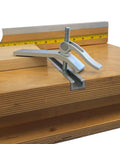 Cam Action T Track Quick Release Hold Down Clamp For Jigs, Fixtures And Shop Fences, 2 3 Eighths Inch Capacity on table