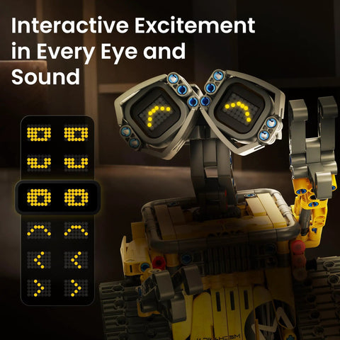 Rad Robot Building Kit With Remote Control For Kids Aged 8 To 14 473 Piece STEM Toy That Sparks Creativity Learning And Hands On Engineering Perfect Gift For Curious Minds And Future Builders. robotic model with LED eyes