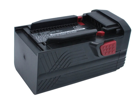 36V 3000mAh Li Ion Replacement Battery For Hilti TE6 A, TE6 A36 And WSR36 A Cordless Hammer Drill, angled view