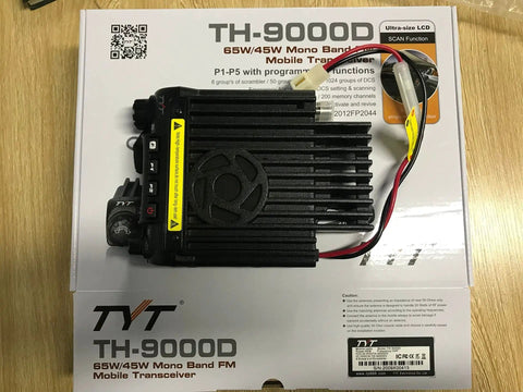 Car Mobile Transceiver 60W VHF 2M Ham Radio With USB Programming Cable BeefedUp Power 144 148 MHz TX 136 174 MHz RX