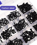 450 Piece Carbon Steel Self Tapping Screw Kit With Cross Head For Small Electronics And Home DIY Repairs, Weather Resistant Finish, Durable Assorted Screws For Gadgets And Projects