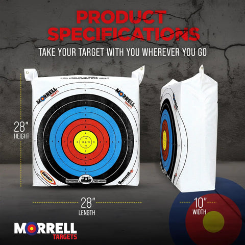 Lightweight Outdoor Archery Target Bag For Youth And Kids Range With Two Sides And Four Shooting Spots NASP, 28x28x10 inches