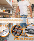 All In One 1200 Pc Stainless Steel Wood And Sheet Metal Screws Set M3 M4 M5 M6 Phillips Drive Flat And Pan Head Self Tapping Marine Grade 304 From One Quarter Inch To Two Inches Length in organized storage box in workshop.